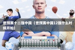 世预赛十二强中国（世预赛中国12强什么时候开始）